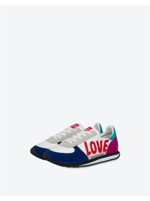 SNEAKERD.WALK25 BIAN/GHIACCIO/ROSSO LOVE MOSCHINO | JA15322G1EIN2/10C